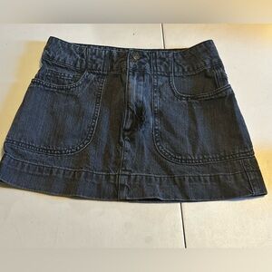 Forever 21 Black Denim Mini Skirt Size Small